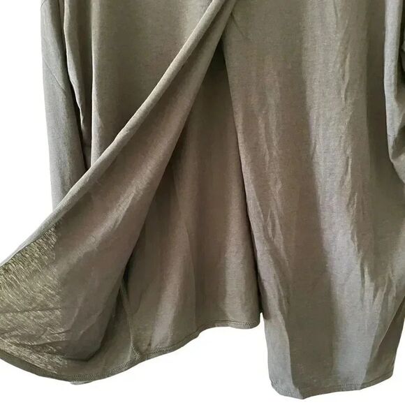 NWT Chaser V NECK TULIP BACK PULLOVER Union Black Long Sleeves Women’s Blouse M - Picture 8 of 11